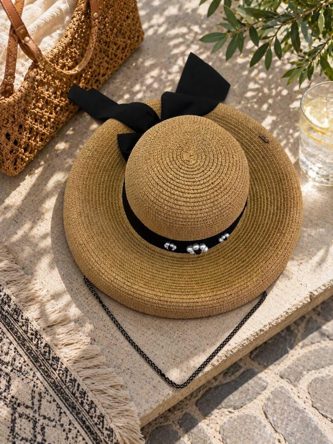 Auriane straw hat by Sapé