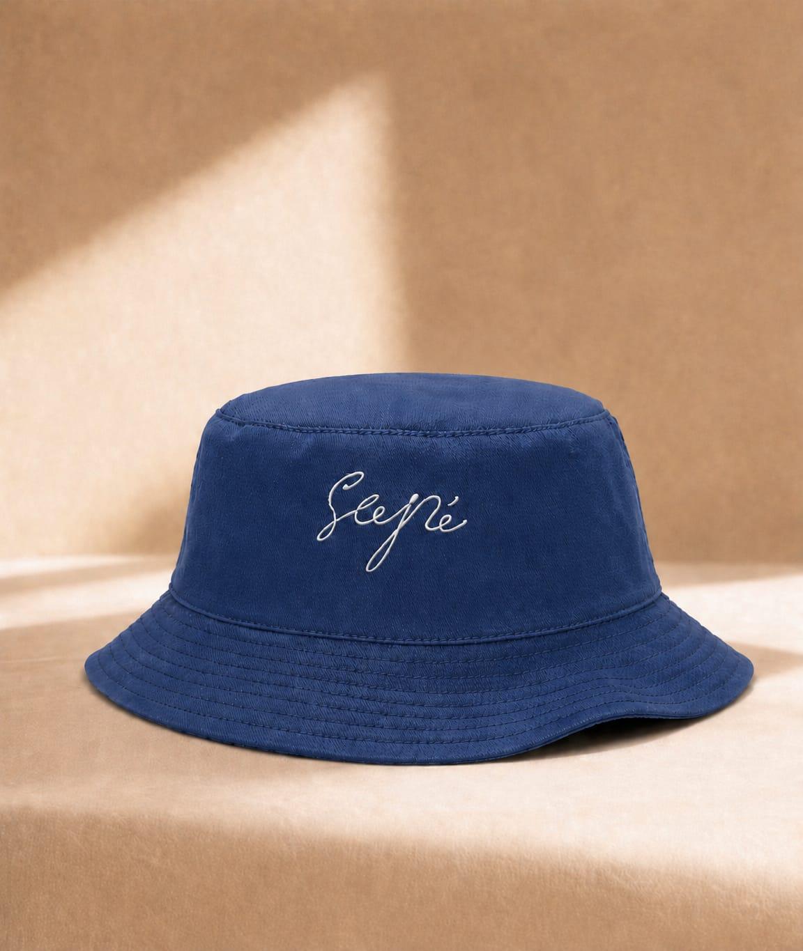 Navy Blue Bucket Hat by Sapé