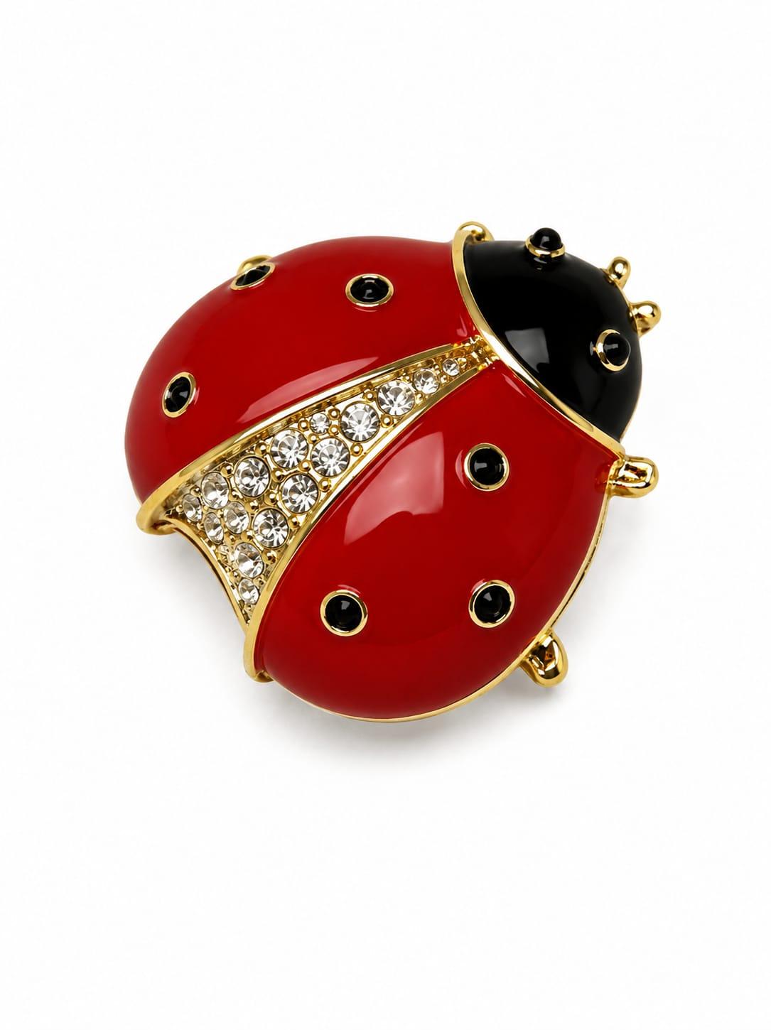 Glitter Ladybug Brooch by Sapé