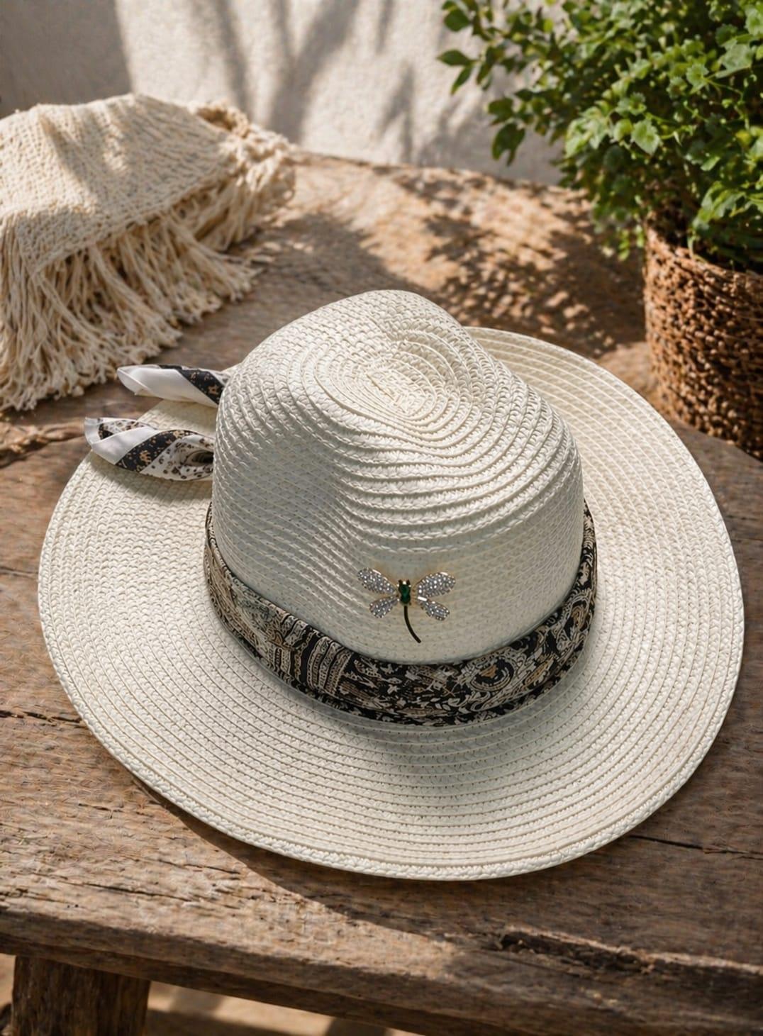 Ivoire straw hat by Sapé