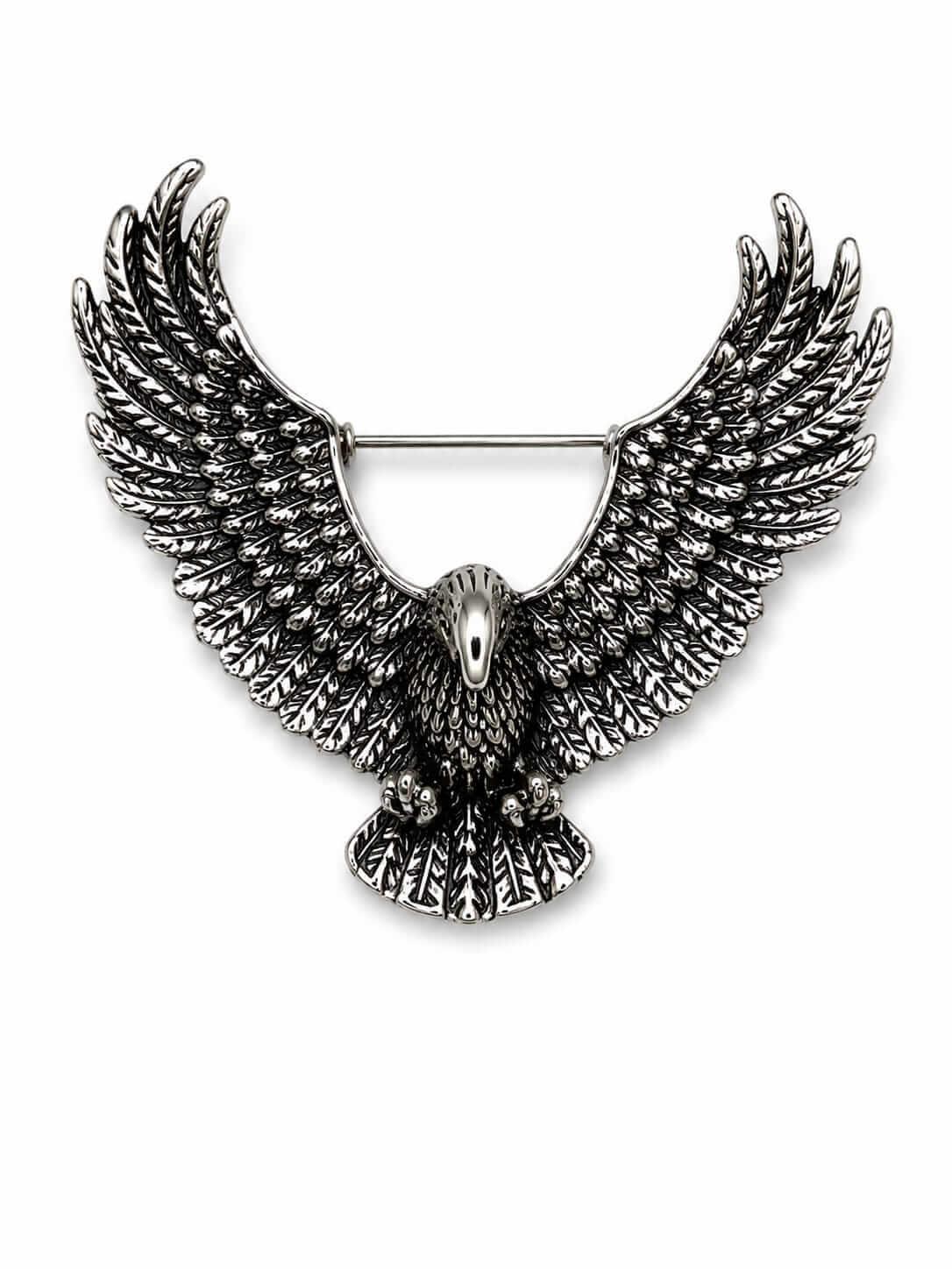 Silver Eagle Brooch by Sapé