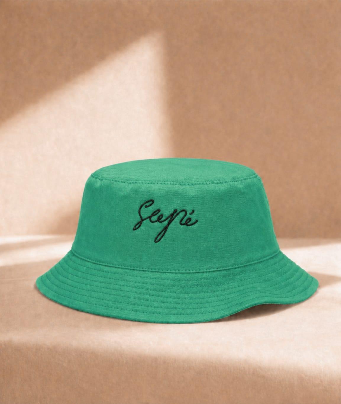 Green Noir Bucket Hat by Sapé