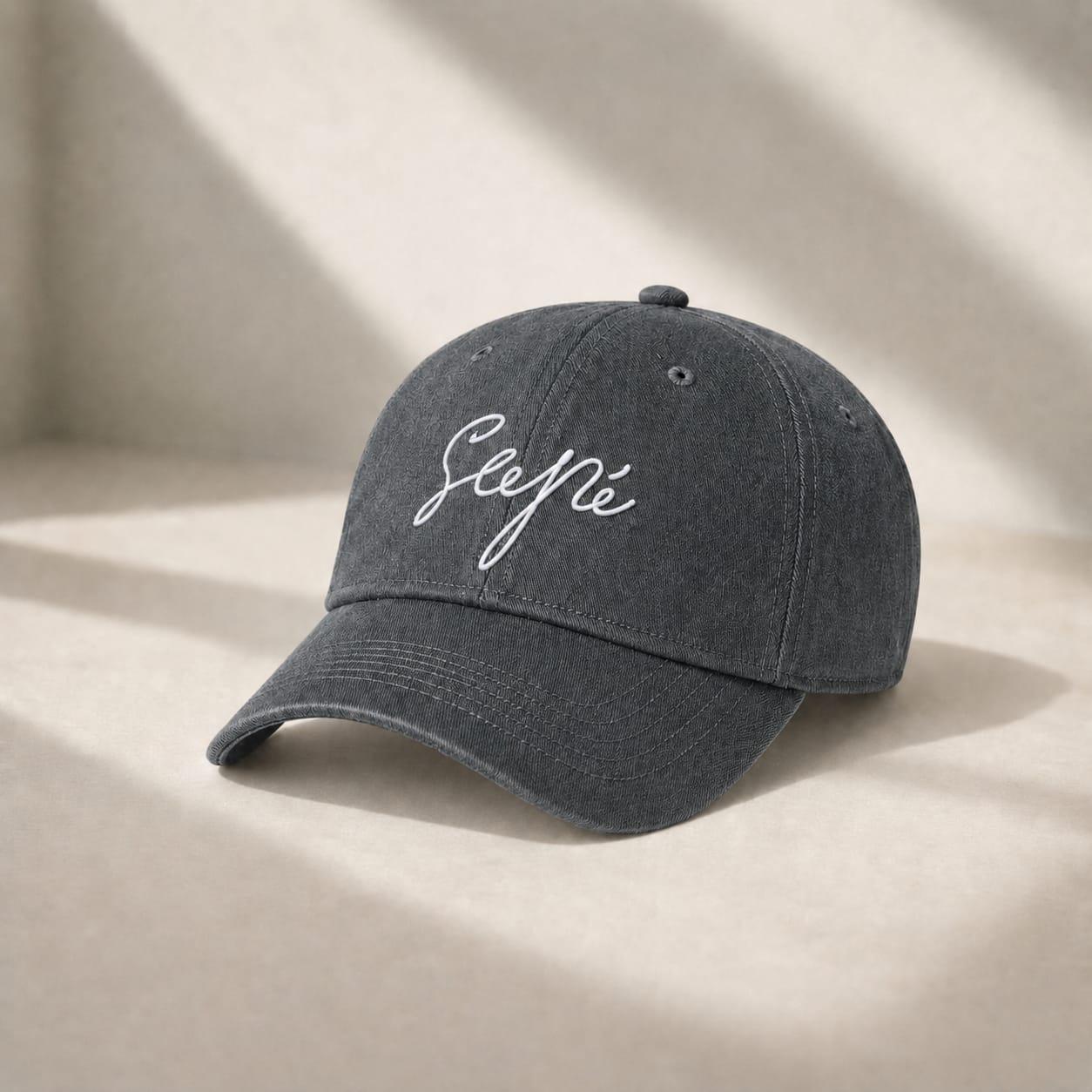 Washed Black Cap by Sapé
